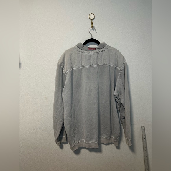 Vineyard Vines Men's Light Gray Zip-Up Sweater - Picture 6 of 7